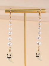 Halloween Pearl Ghost Earrings